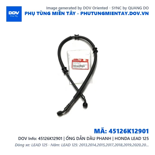 45126K12901 | ỐNG DẪN DẦU PHANH | HONDA LEAD 125 — 45126K12901