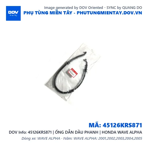 45126KRS871 | ỐNG DẪN DẦU PHANH | HONDA WAVE ALPHA — 45126KRS871