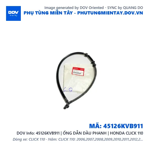 45126KVB911 | ỐNG DẪN DẦU PHANH | HONDA CLICK 110 — 45126KVB911