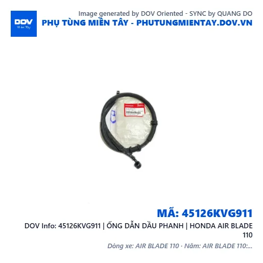 45126KVG911 | ỐNG DẪN DẦU PHANH | HONDA AIR BLADE 110 — 45126KVG911