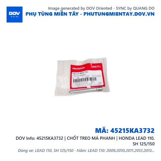 45215KA3732 | CHỐT TREO MÁ PHANH | HONDA LEAD 110, SH 125/150 — 45215KA3732
