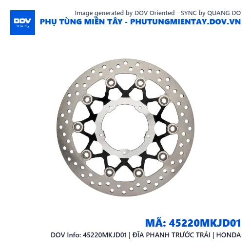 45220MKJD01 | ĐĨA PHANH TRƯỚC TRÁI | HONDA  — 45220MKJD01
