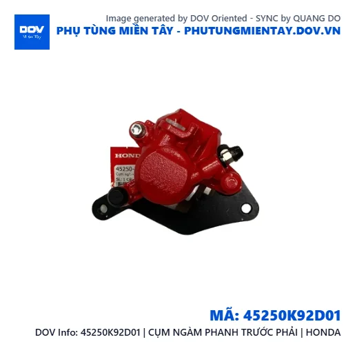 45250K92D01 | CỤM NGÀM PHANH TRƯỚC PHẢI | HONDA  — 45250K92D01