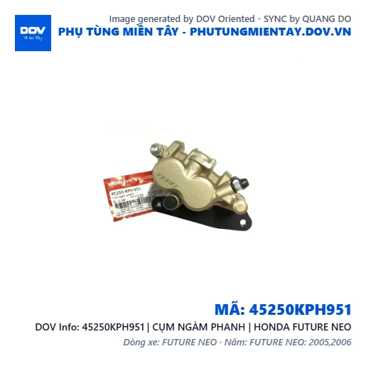 45250KPH951 | CỤM NGÀM PHANH | HONDA FUTURE NEO — 45250KPH951