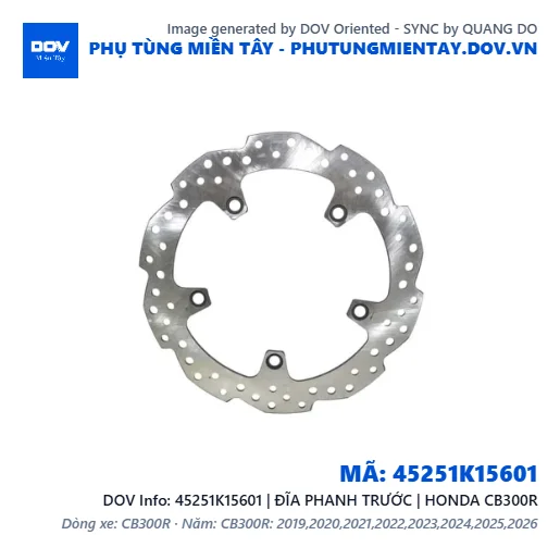 45251K15601 | ĐĨA PHANH TRƯỚC | HONDA CB300R — 45251K15601