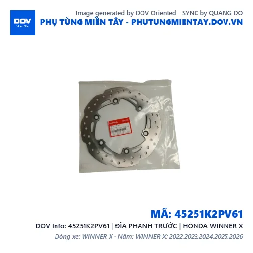 45251K2PV61 | ĐĨA PHANH TRƯỚC | HONDA WINNER X — 45251K2PV61
