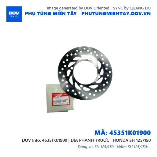 45351K01900 | ĐĨA PHANH TRƯỚC | HONDA SH 125/150 — 45351K01900