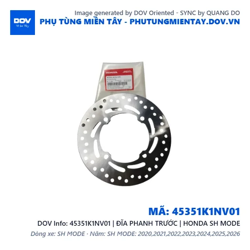 45351K1NV01 | ĐĨA PHANH TRƯỚC | HONDA SH MODE — 45351K1NV01