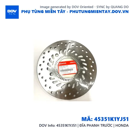 45351K1YJ51 | ĐĨA PHANH TRƯỚC | HONDA  — 45351K1YJ51