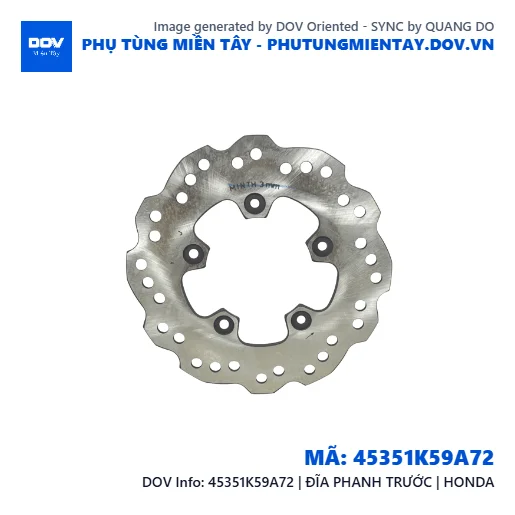 45351K59A72 | ĐĨA PHANH TRƯỚC | HONDA — 45351K59A72
