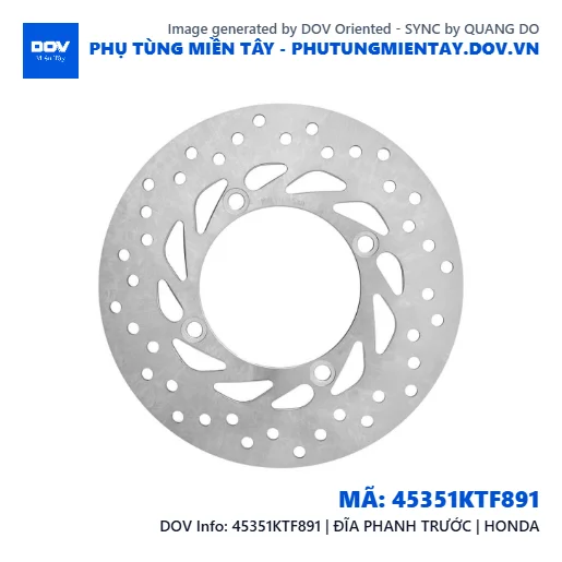 45351KTF891 | ĐĨA PHANH TRƯỚC | HONDA  — 45351KTF891