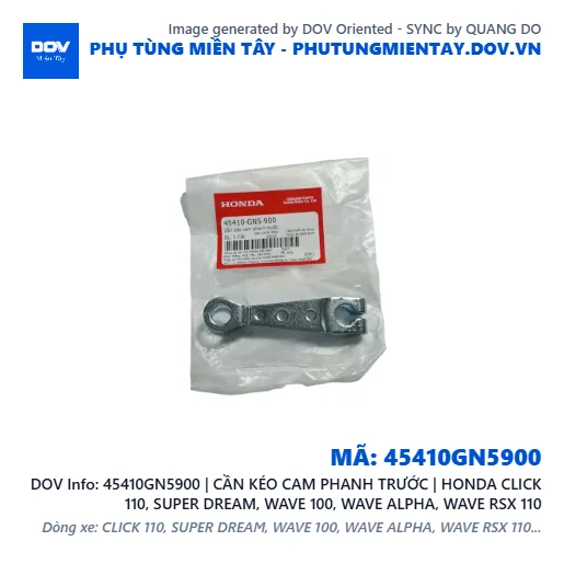 45410GN5900 | CẦN KÉO CAM PHANH TRƯỚC | HONDA CLICK 110, SUPER DREAM, WAVE 100, WAVE ALPHA, WAVE RSX 110 — 45410GN5900