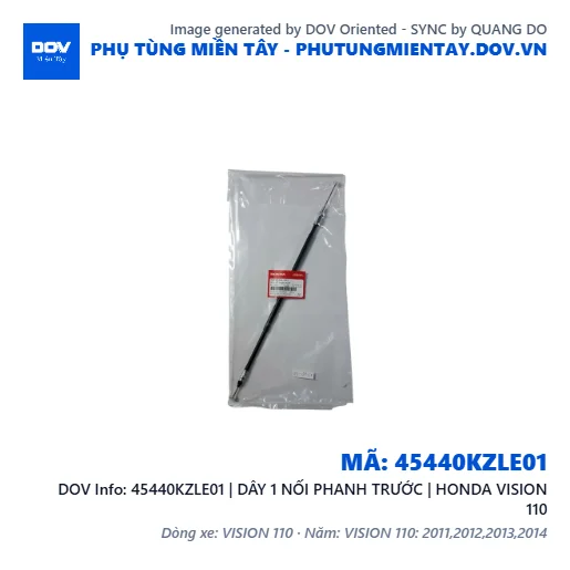 45440KZLE01 | DÂY 1 NỐI PHANH TRƯỚC | HONDA VISION 110 — 45440KZLE01
