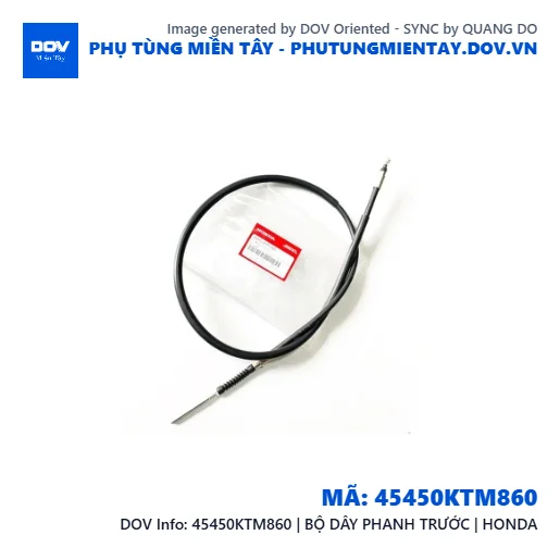 45450KTM860 | BỘ DÂY PHANH TRƯỚC | HONDA  — 45450KTM860