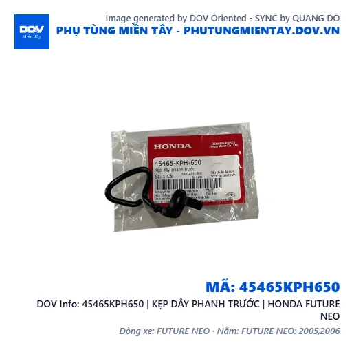 45465KPH650 | KẸP DÂY PHANH TRƯỚC | HONDA FUTURE NEO — 45465KPH650