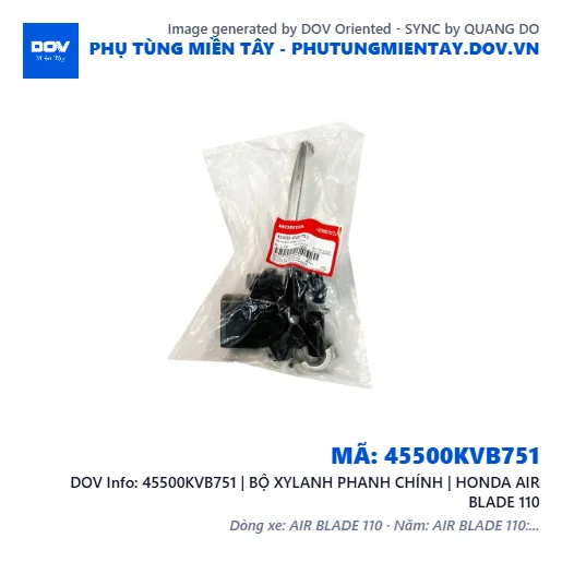 45500KVB751 | BỘ XYLANH PHANH CHÍNH | HONDA AIR BLADE 110 — 45500KVB751