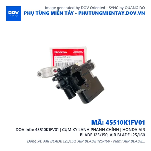 45510K1FV01 | CỤM XY LANH PHANH CHÍNH | HONDA AIR BLADE 125/150, AIR BLADE 125/160 — 45510K1FV01