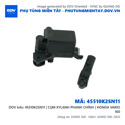 45510K2SN11 | CỤM XYLANH PHANH CHÍNH | HONDA VARIO 160 — 45510K2SN11