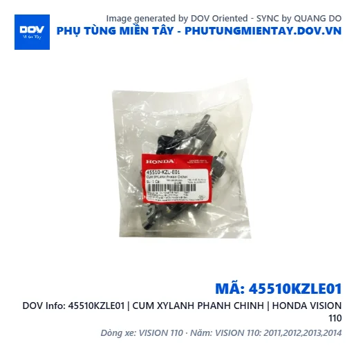 45510KZLE01 | CUM XYLANH PHANH CHINH | HONDA VISION 110 — 45510KZLE01