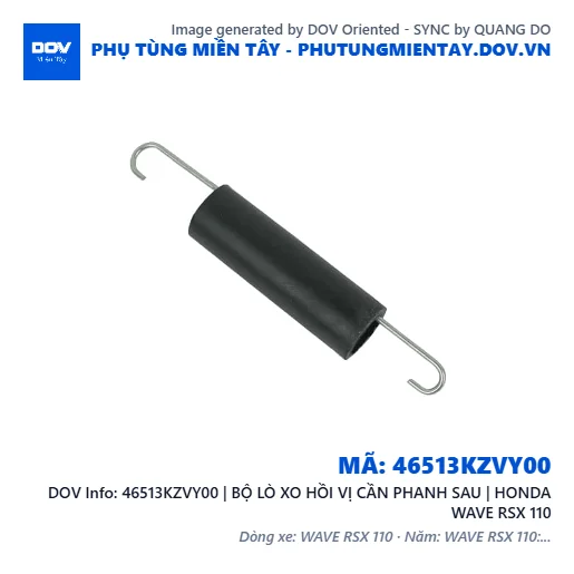 46513KZVY00 | BỘ LÒ XO HỒI VỊ CẦN PHANH SAU | HONDA WAVE RSX 110 — 46513KZVY00