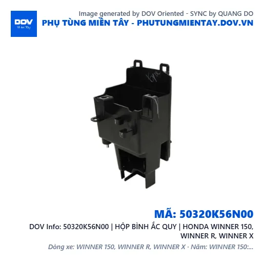 50320K56N00 | HỘP BÌNH ẮC QUY | HONDA WINNER 150, WINNER R, WINNER X — 50320K56N00