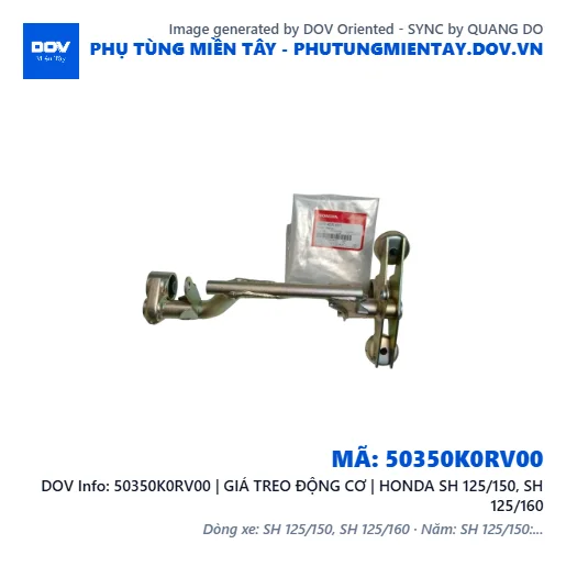 50350K0RV00 | GIÁ TREO ĐỘNG CƠ | HONDA SH 125/150, SH 125/160 — 50350K0RV00