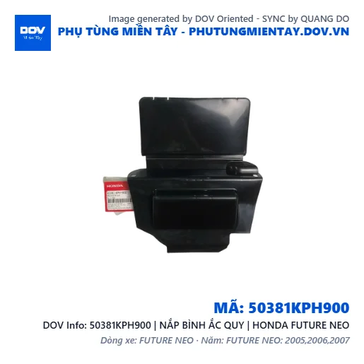 50381KPH900 | NẮP BÌNH ẮC QUY | HONDA FUTURE NEO — 50381KPH900