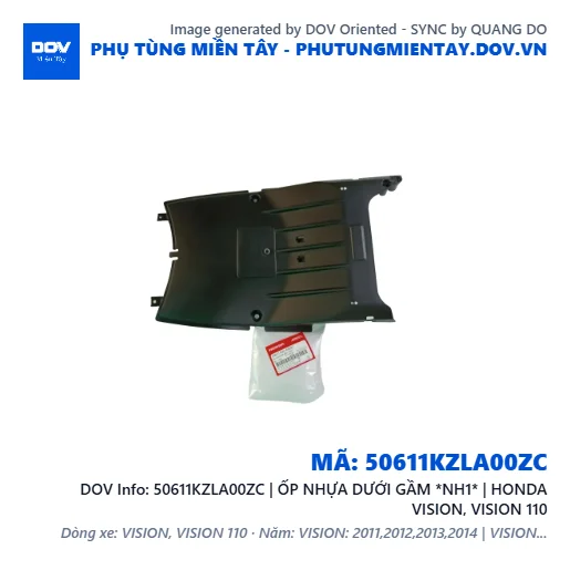 50611KZLA00ZC | ỐP NHỰA DƯỚI GẦM *NH1* | HONDA VISION, VISION 110 — 50611KZLA00ZC