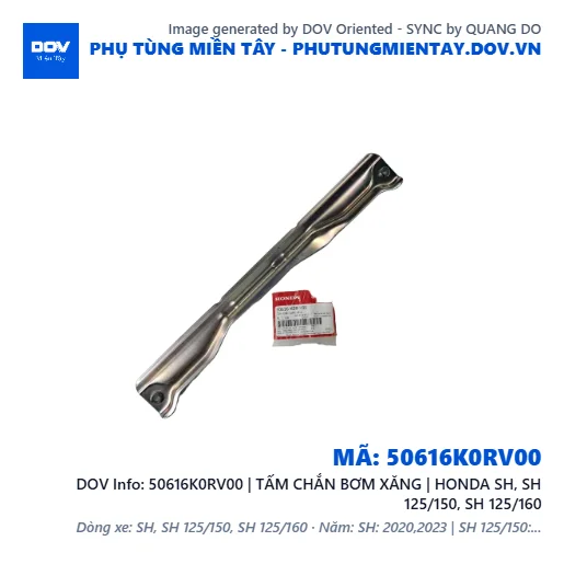 50616K0RV00 | TẤM CHẮN BƠM XĂNG | HONDA SH, SH 125/150, SH 125/160 — 50616K0RV00
