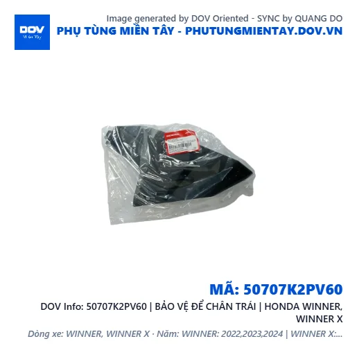 50707K2PV60 | BẢO VỆ ĐỂ CHÂN TRÁI | HONDA WINNER, WINNER X — 50707K2PV60