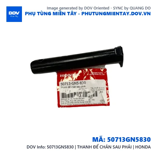 50713GN5830 | THANH ĐỂ CHÂN SAU PHẢI | HONDA — 50713GN5830