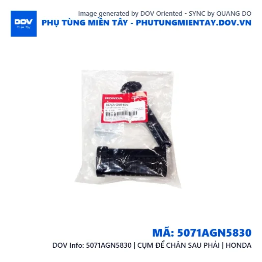5071AGN5830 | CỤM ĐỂ CHÂN SAU PHẢI | HONDA  — 5071AGN5830