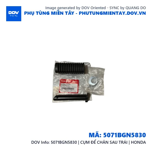 5071BGN5830 | CỤM ĐỂ CHÂN SAU TRÁI | HONDA  — 5071BGN5830