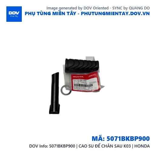5071BKBP900 | CAO SU ĐỂ CHÂN SAU K03 | HONDA  — 5071BKBP900