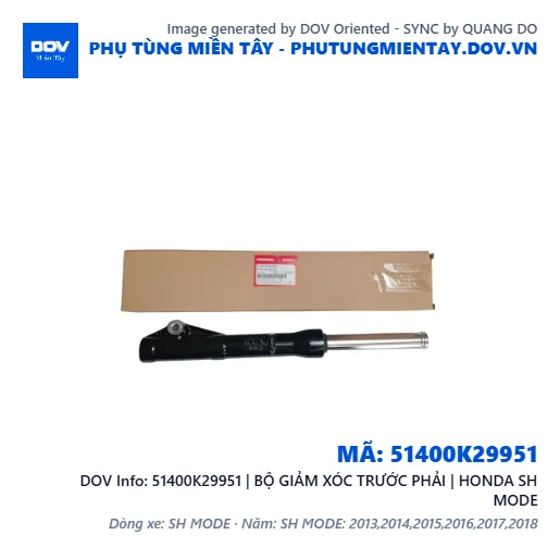 51400K29951 | BỘ GIẢM XÓC TRƯỚC PHẢI | HONDA SH MODE — 51400K29951