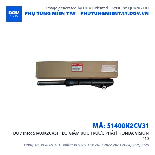51400K2CV31 | BỘ GIẢM XÓC TRƯỚC PHẢI | HONDA VISION 110 — 51400K2CV31
