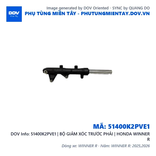 51400K2PVE1 | BỘ GIẢM XÓC TRƯỚC PHẢI | HONDA WINNER R — 51400K2PVE1