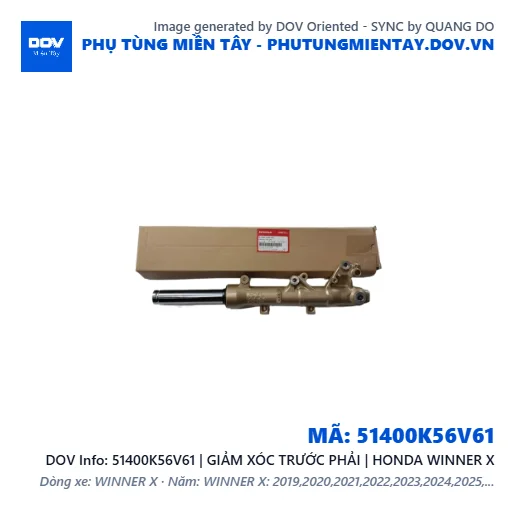 51400K56V61 | GIẢM XÓC TRƯỚC PHẢI | HONDA WINNER X — 51400K56V61