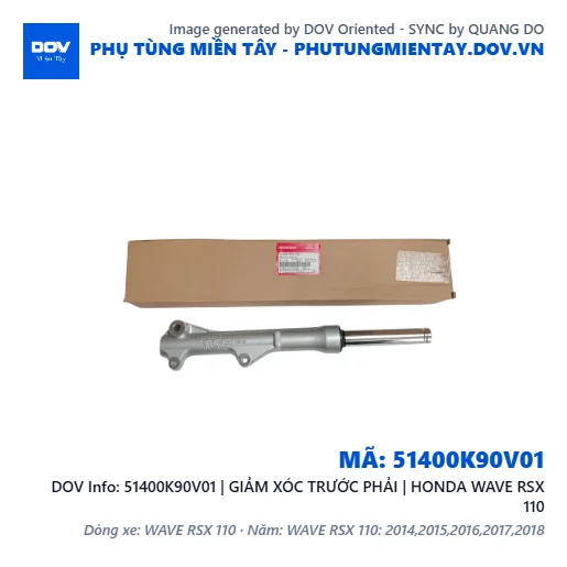 51400K90V01 | GIẢM XÓC TRƯỚC PHẢI | HONDA WAVE RSX 110 — 51400K90V01