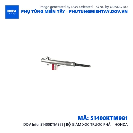 51400KTM981 | BỘ GIẢM XÓC TRƯỚC PHẢI | HONDA — 51400KTM981