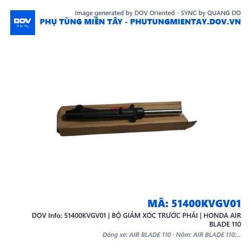 51400KVGV01 | BỘ GIẢM XÓC TRƯỚC PHẢI | HONDA AIR BLADE 110 — 51400KVGV01
