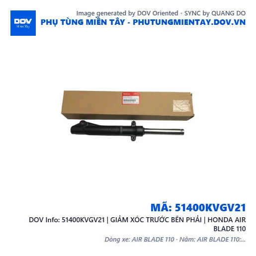 51400KVGV21 | GIẢM XÓC TRƯỚC BÊN PHẢI | HONDA AIR BLADE 110 — 51400KVGV21