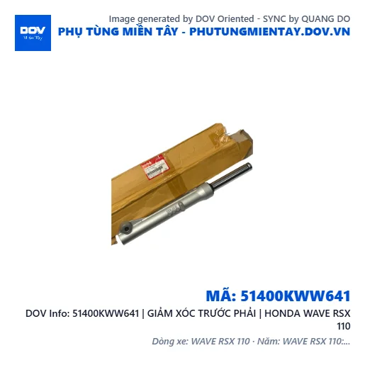 51400KWW641 | GIẢM XÓC TRƯỚC PHẢI | HONDA WAVE RSX 110 — 51400KWW641