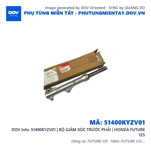 51400KYZV01 | BỘ GIẢM XÓC TRƯỚC PHẢI | HONDA FUTURE 125 — 51400KYZV01