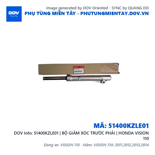 51400KZLE01 | BỘ GIẢM XÓC TRƯỚC PHẢI | HONDA VISION 110 — 51400KZLE01