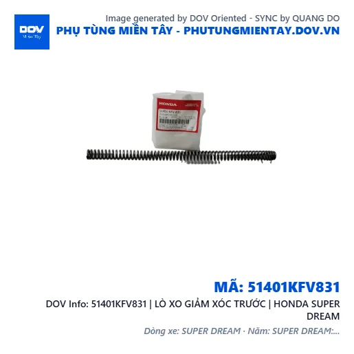 51401KFV831 | LÒ XO GIẢM XÓC TRƯỚC | HONDA SUPER DREAM — 51401KFV831