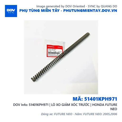 51401KPH971 | LÒ XO GIẢM XÓC TRƯỚC | HONDA FUTURE NEO — 51401KPH971
