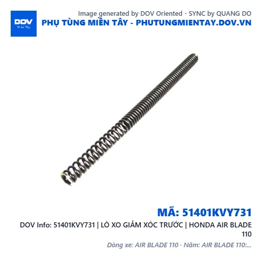 51401KVY731 | LÒ XO GIẢM XÓC TRƯỚC | HONDA AIR BLADE 110 — 51401KVY731