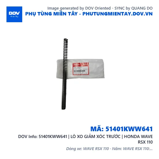 51401KWW641 | LÒ XO GIẢM XÓC TRƯỚC | HONDA WAVE RSX 110 — 51401KWW641