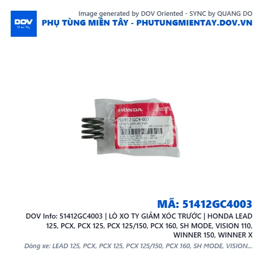 51412GC4003 | LÒ XO TY GIẢM XÓC TRƯỚC | HONDA LEAD 125, PCX, PCX 125, PCX 125/150, PCX 160, SH MODE, VISION 110, WINNER 150, WINNER X — 51412GC4003